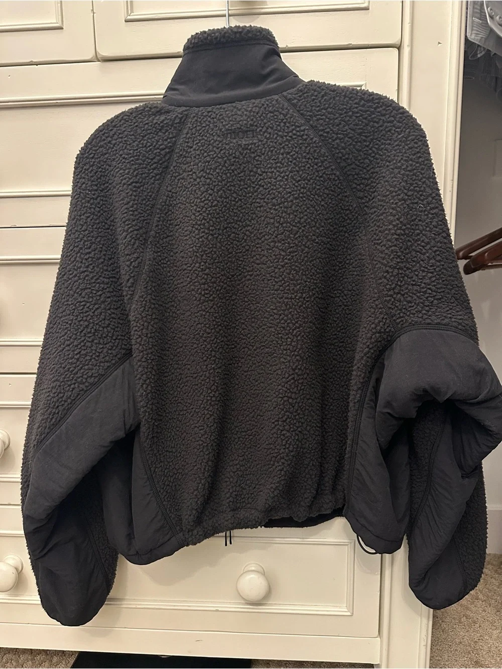 Vuori Alpine Teddy fleece jacket black small zip up